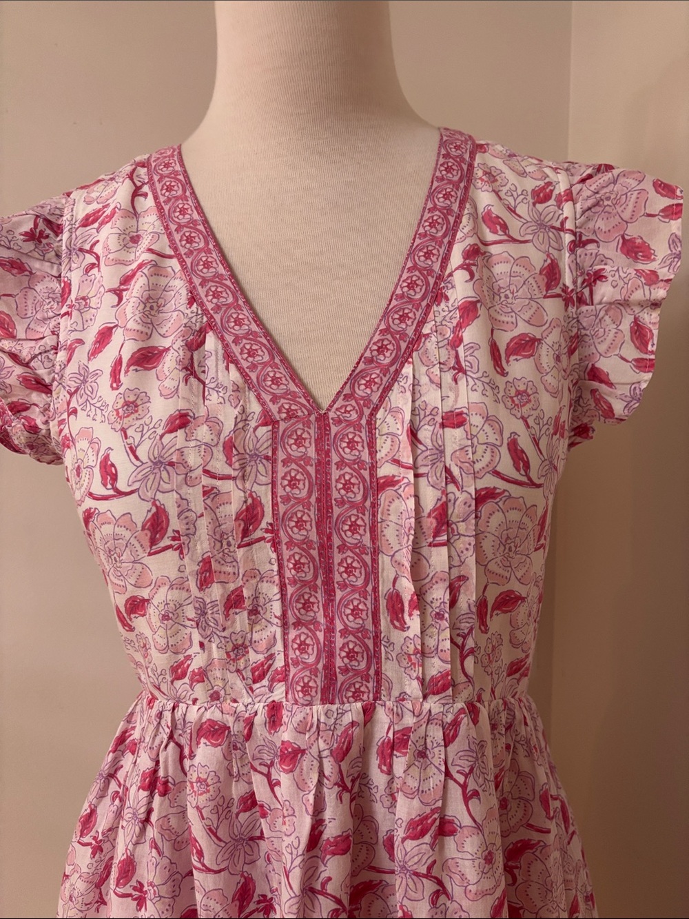 Vineyard Vines Pink and White Floral Mini Dress XS - Picture 7 of 12